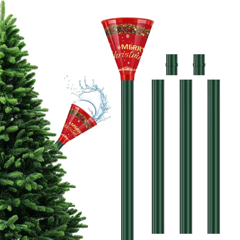 PASARA Christmas Tree Watering Funnel, Real Christmas Tree Water Long Funnel About 40 Inch, Trees Watering System for Water Indoor Outdoor - Image 1